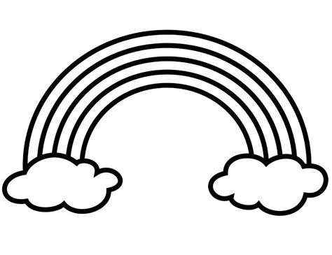 33+ Rainbow clouds coloring page info