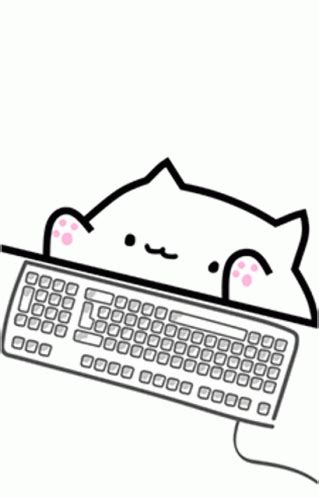 Bongo Cat Typing GIF | GIFDB.com