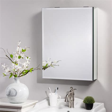 Glitzhome 20 in. x 26 in. Matte Black Recessed or Surface Mount ...