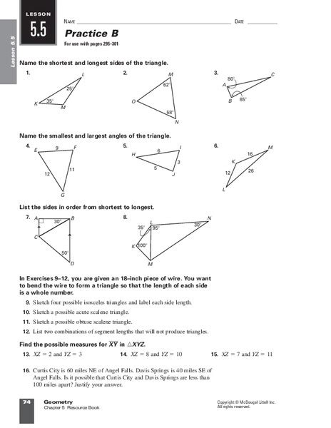 Hinge theorem problems