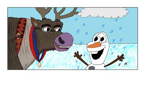 olaf and sven by invderzimfannumber1 on DeviantArt