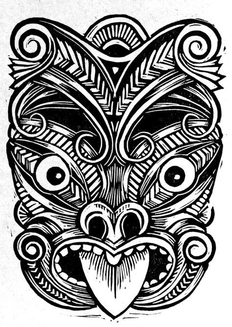 Maori Mask | Things for camp | Tiki tattoo, Hawaiian tattoo, Maori