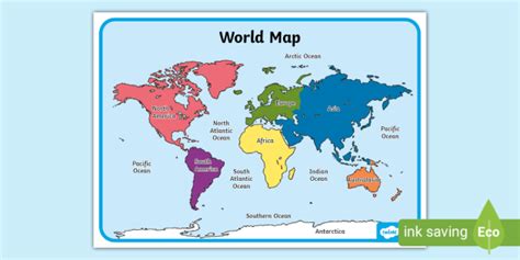 Indian Ocean Map For Kids