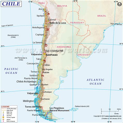 Chile Map | Map of Chile