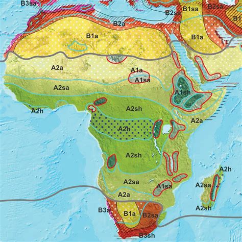 Africa climate map