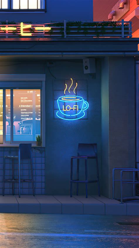 Lofi, Coffee, Shop, Night, Digital Art HD Phone Wallpaper | Rare Gallery