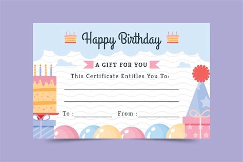 Birthday Certificate Free Images - Free Download on Freepik