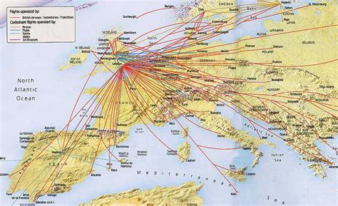 British Airways Route Map - United States Map