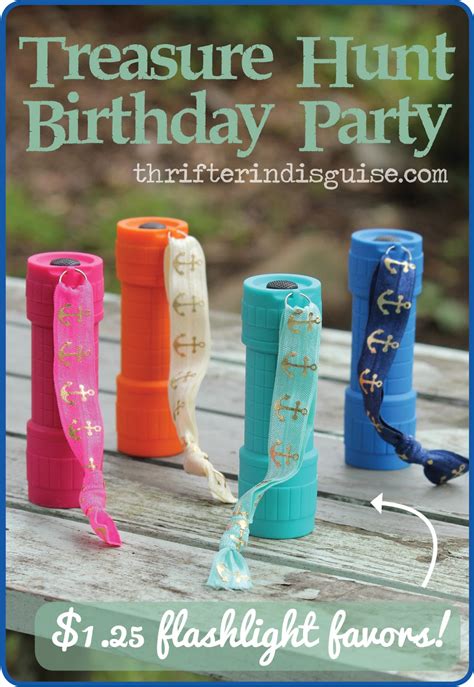 A Thrifter in Disguise: Treasure Hunt Birthday Party Favors