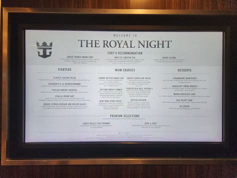 70 Inspiring Royal Caribbean Main Dining Room Menu 2024 Navigator With ...