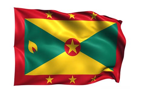 Grenada Waving flag Realistic Transparent Background 15309509 PNG