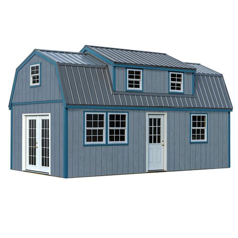 Lakewood 12 ft. x 24 ft. Wood Storage Shed Kit without Floor-lwood1224 ...