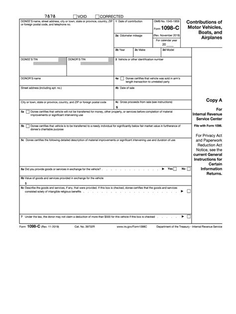 1098 c form fillable: Fill out & sign online | DocHub