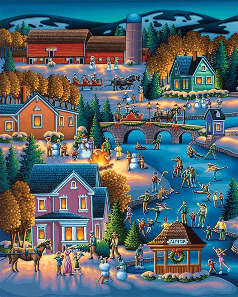 Over the River, 500 Pieces, Dowdle Folk Art | Puzzle Warehouse