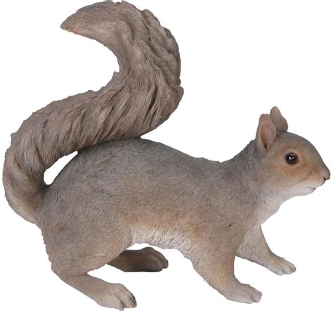 Grey Squirrel Statue- 11.5"L, Natures-Gallery-All-Products, BC83440 ...