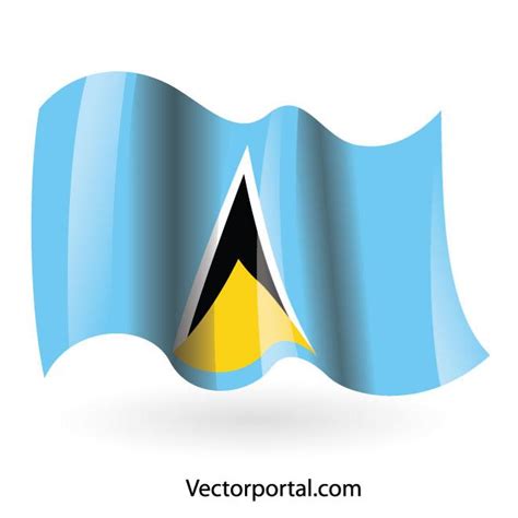 St Saint Lucia National Flag SVG Cricut Cut File Digital Download ...