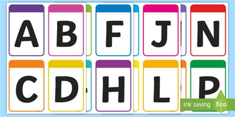 Capital Letters Flashcards | Junior/Senior Infants - Twinkl