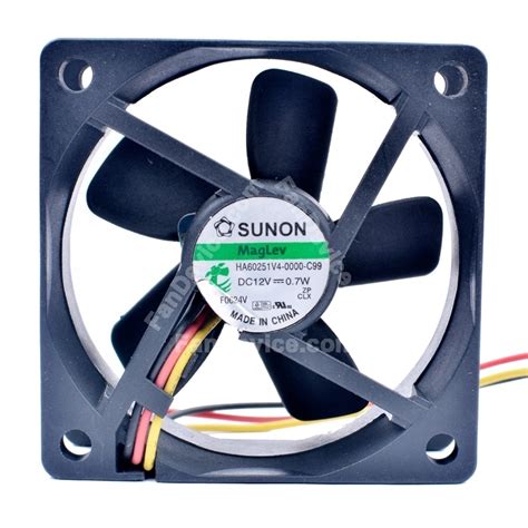 Sunon HA60251V4-0000-C99 DC 12V 0.7W 2 Wires / 3 Wires Axial Cooling ...