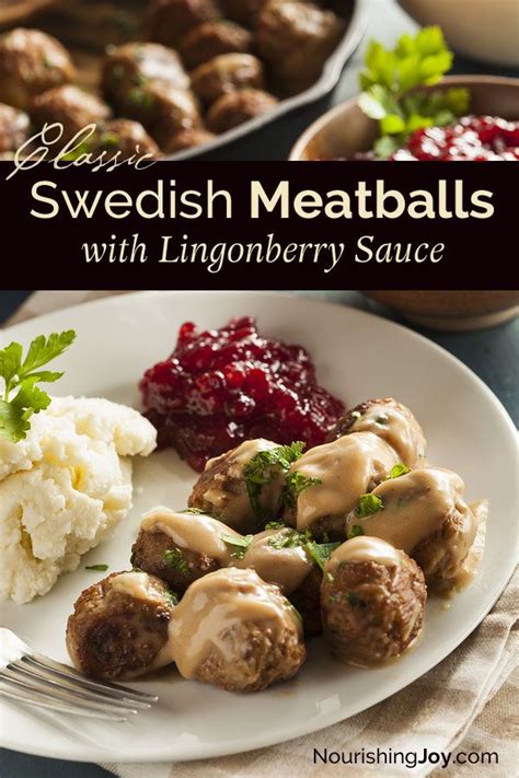 Swedish Meatballs with Lingonberry Sauce | Recipe | Cooking, Recipes ...