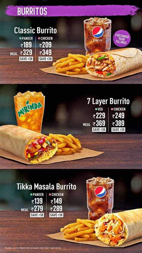 Menu of Taco Bell, Anna Nagar, Chennai | Dineout