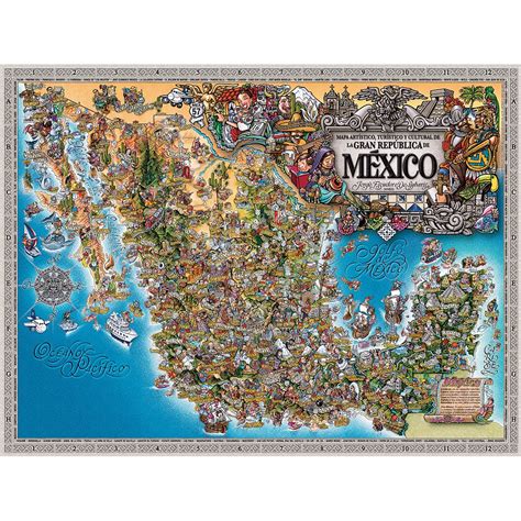 Mapa Turístico de la Gran República de México