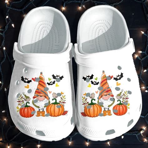 Cute Gnome Pumpkin Autume Halloween Crocs Shoes Clog - Thanksgiving ...