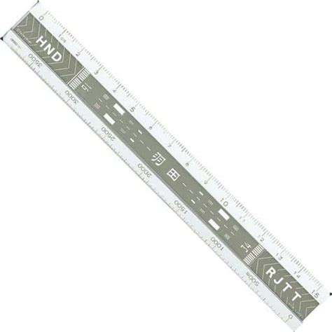 Haneda (Silver) Premium Runway 15 cm scale (ruler) | Goods ...