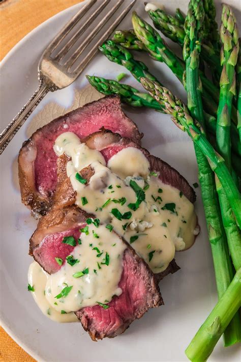 Pan Seared New York Strip Steak with Gorgonzola Cream Sauce - Olivia's ...