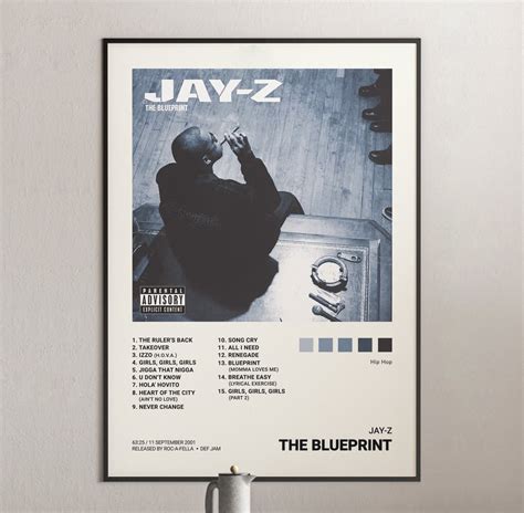 Jay-Z - The Blueprint Album Cover Poster | Architeg Prints