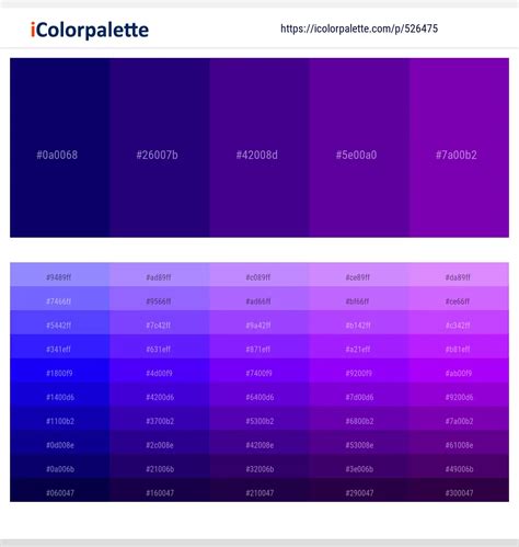 Navy Blue – Paua – Pigment Indigo – Purple – Purple Color scheme ...