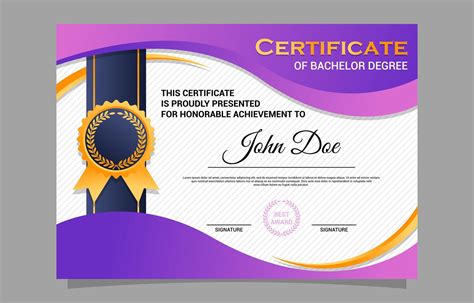 School Graduation Achievement Certificate Design Template 2380176 ...