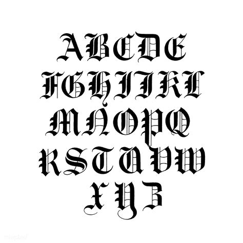 Old English calligraphy fonts from Draughtsman's Alphabets by Hermann ...