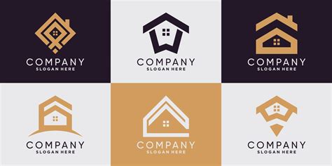 Set of house logo design inspiration for business company and personal ...