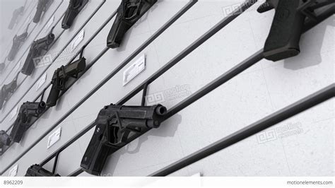 Gun Display Wall Stock Animation | 8962209