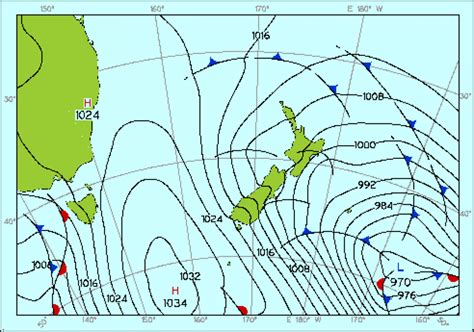 New Zealand weather map — Science Learning Hub