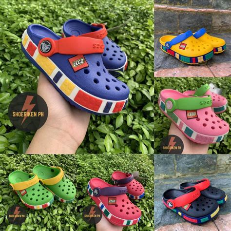 Crocs Lego Clogs Sandals for kids | Shopee Philippines