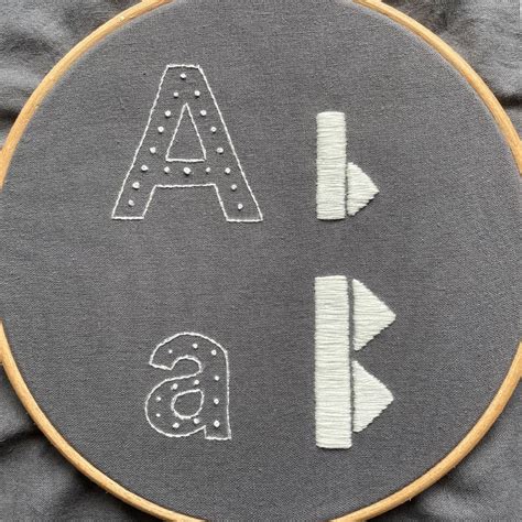 How To Embroider Letters: Stem & Satin Stitch - Makenstitch