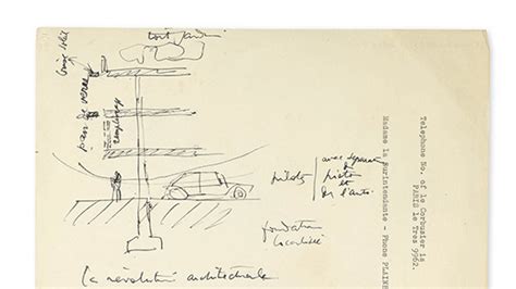 A Signed Le Corbusier Drawing Is on the Block | Architectural Digest