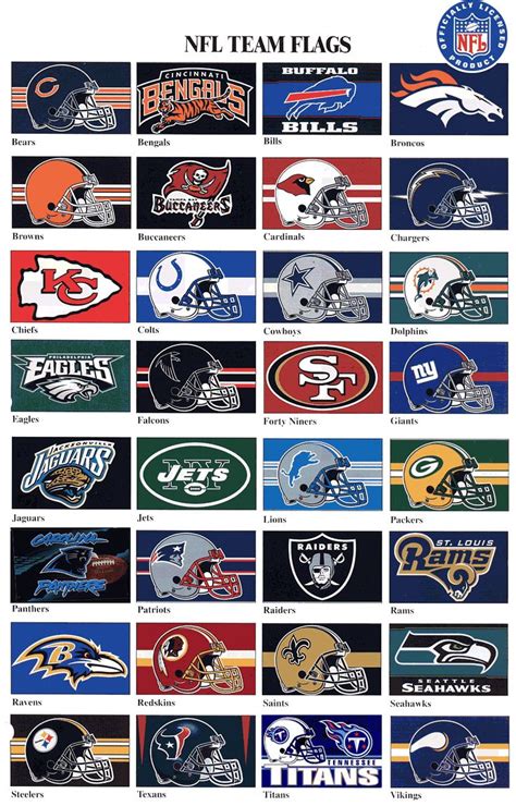 Professional Football Team Logos