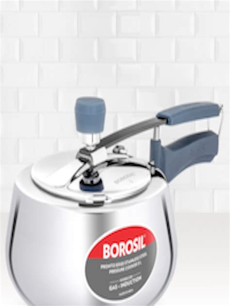 Buy BOROSIL Silver Toned Stainless Steel 3L Pressure Cooker - Cookware ...