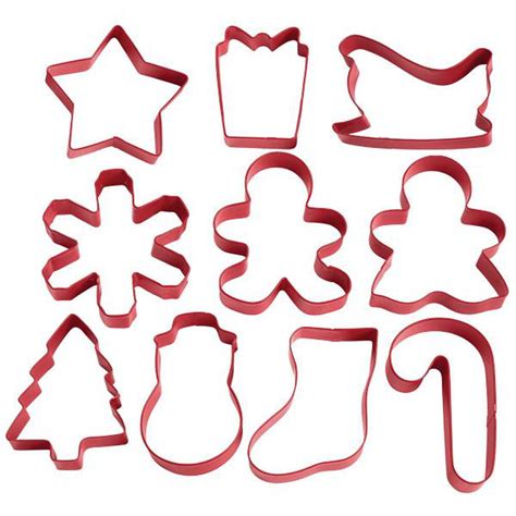 Holiday Shapes 10 pc. Cookie Cutter Set | Wilton