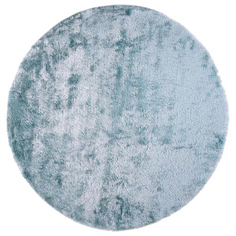 Feizy Rugs Indochine 8' Round Light Aqua Area Rug | NFM