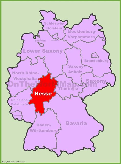 Hanau : Hesse location on the Germany map - Faizah Guevara