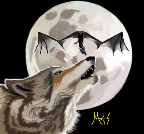 Dragon wolf moon by DragonWolfACe on DeviantArt