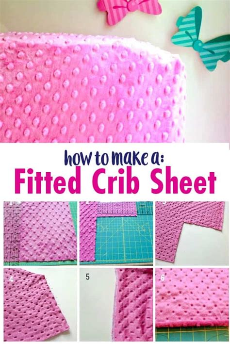 How to Make a Fitted Crib Sheet Tutorial - Soft Minky Crib Sheet Tutorial