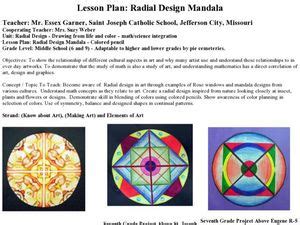 Radial Design Mandala Lesson Plan for 6th - 9th Grade | Lesson Planet