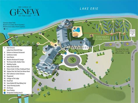 Map of The Lodge at Geneva-on-the-Lake, Ohio