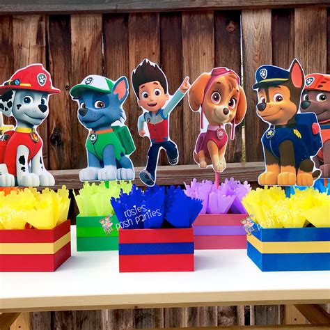 Paw Patrol Birthday Party Centerpiece Ideas - Printable Templates Free