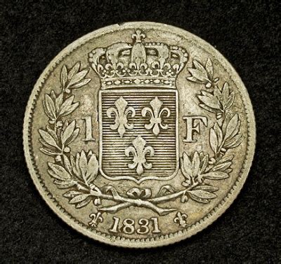 Unusual world coins 1 Franc Silver Coin of 1831 Henry V pretender to ...