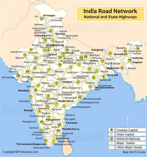 India Road Map | India Road Network | Road Map of India with National ...